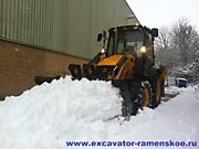 Чистка, уборка, погрузка снега трактором в Раменском районе